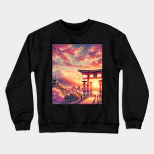 Japanese Landscape Crewneck Sweatshirt